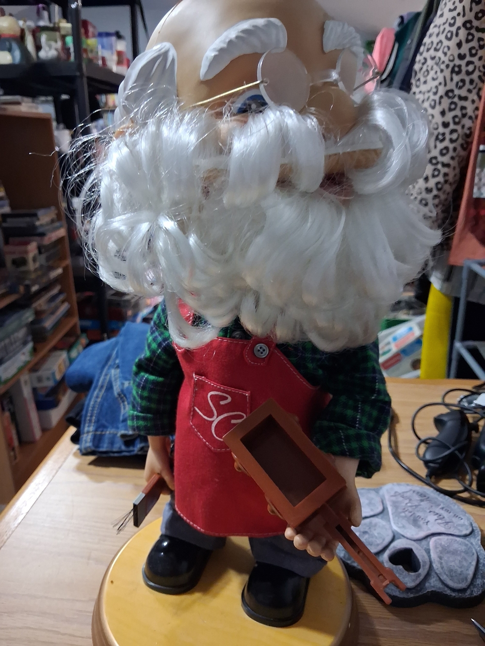Gemmy Big Head Animated Santa Clause Christmas